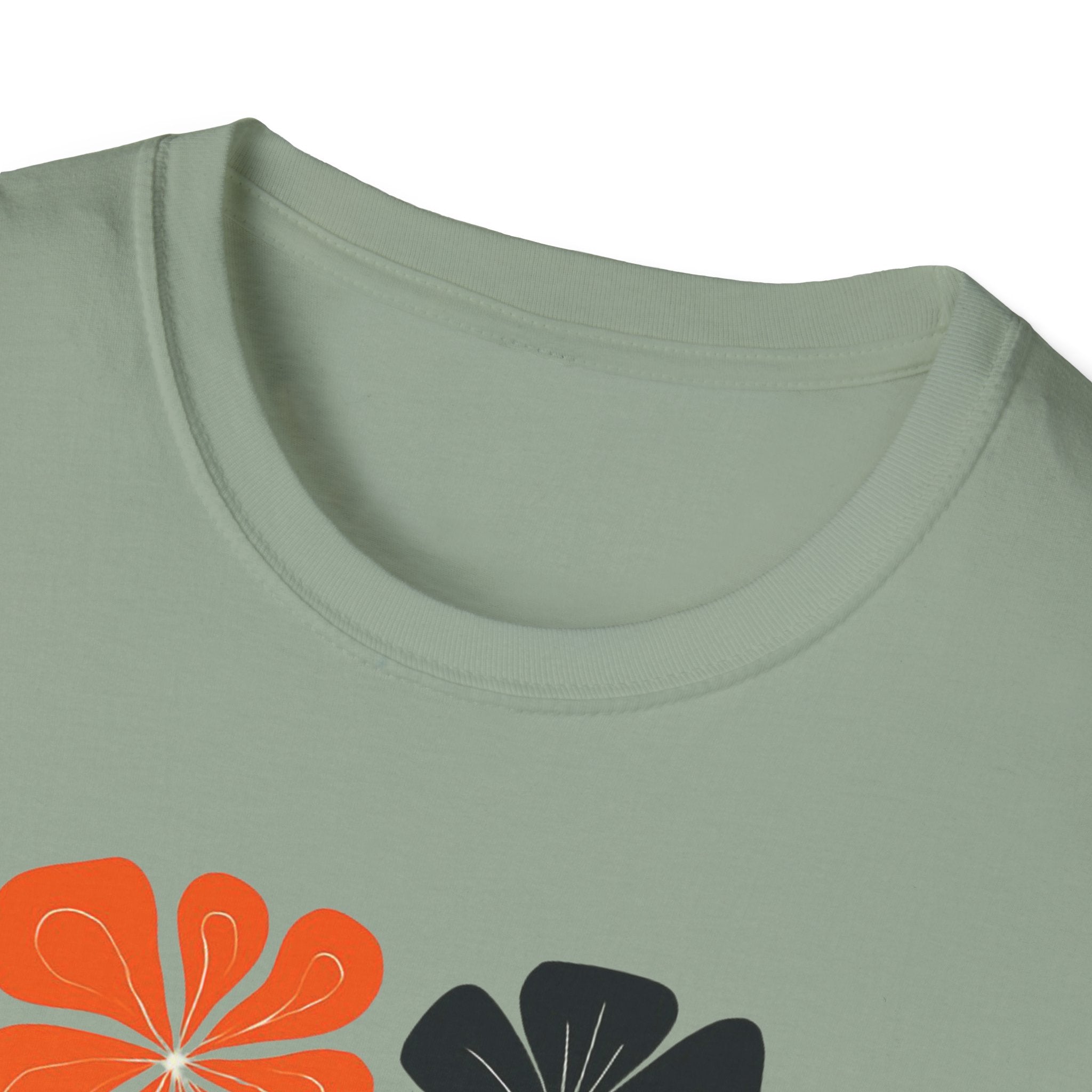 Raising wild flowers, one tantrum at a time Mom Life Unisex Softstyle T-Shirt, Gifts for Toddler Moms, Raising Wildflowers, floral  Apparel