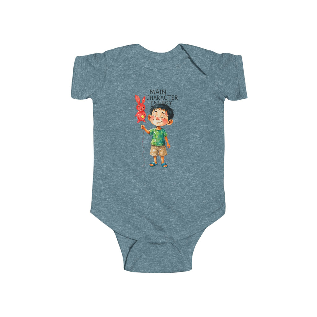 Main Character Energy Infant Bodysuit, Fun Boy Gift, New Mom Onesie, Cute Baby Outfit, Baby Shower Present boy mom