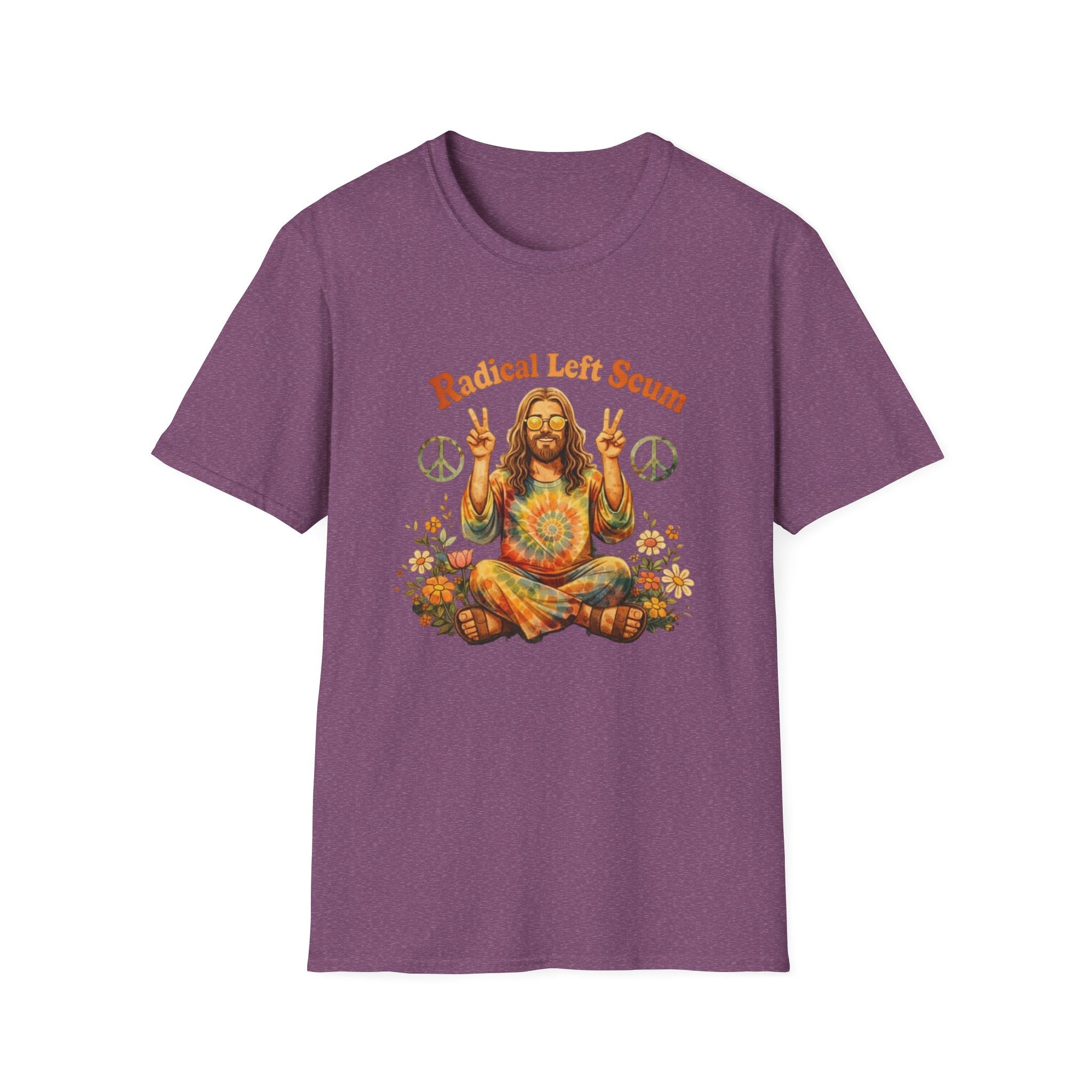Radical Left Scum Hippie Peace Meditation T-Shirt