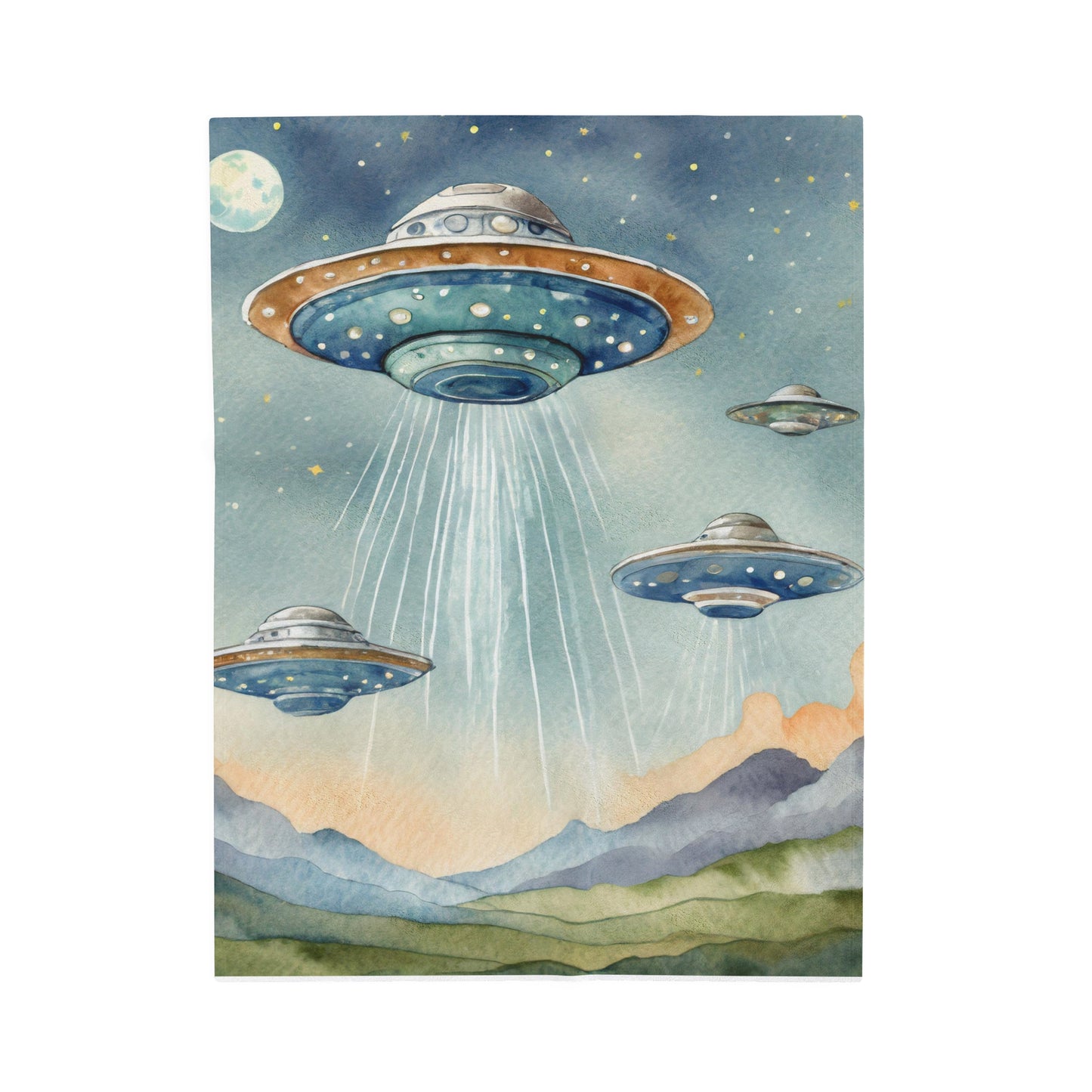 Plush Blanket UFO Design