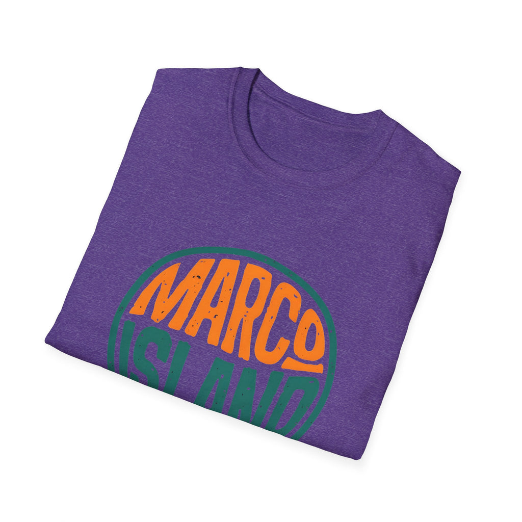 Marco Island Florida Unisex Softstyle T-Shirt - Beach Vacation Tee, Travel Souvenir Top, Coastal Graphic Shirt, Summer Holiday Apparel,