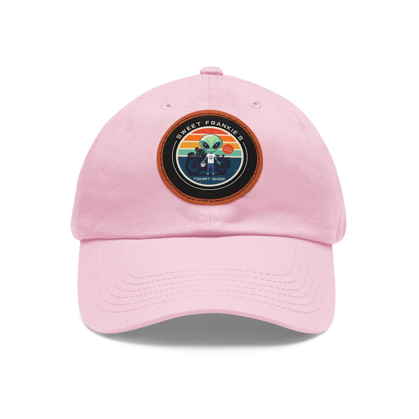 Sweet Frankie’s Dad Hat with Leather Patch (Round)