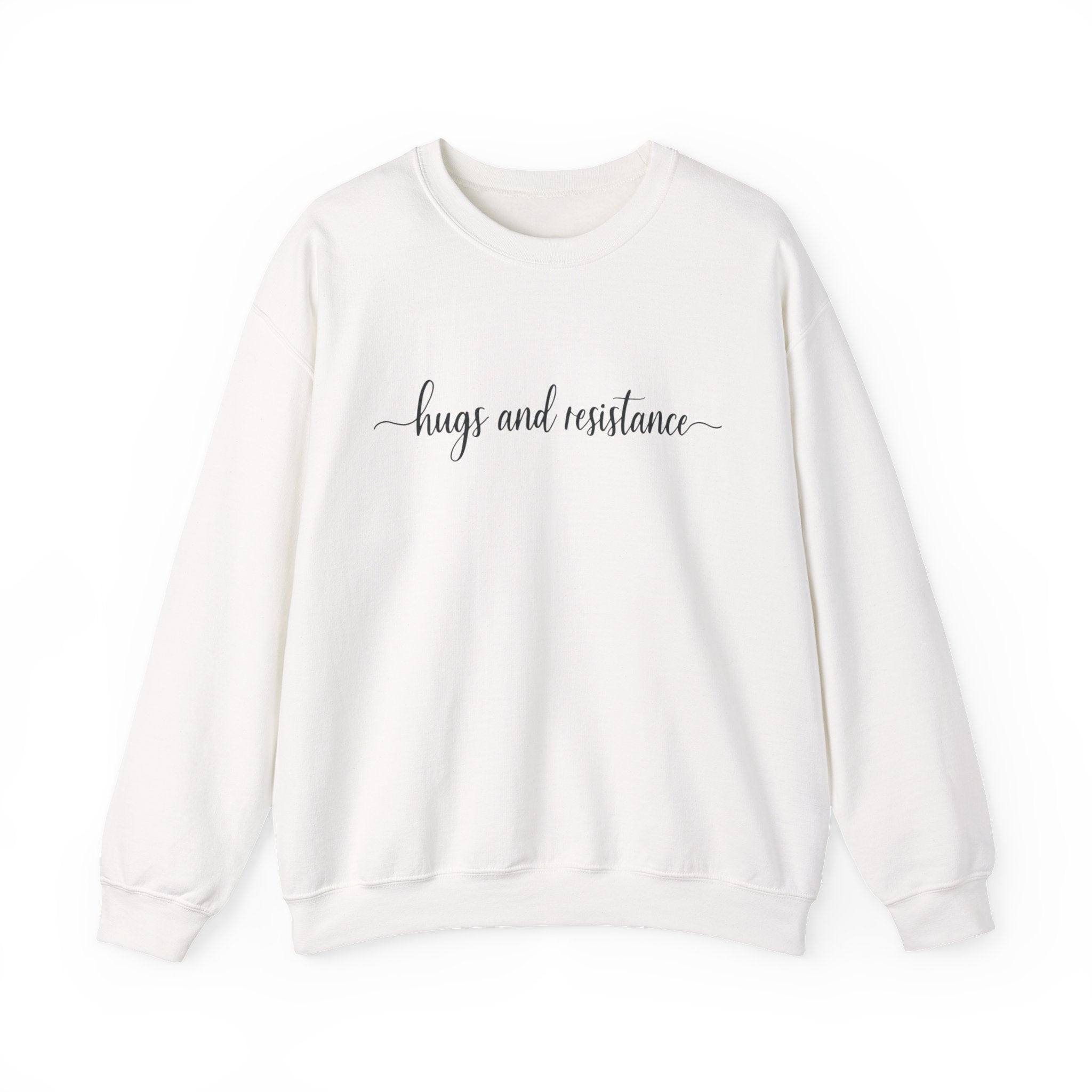Hugs and resistance, cozy Protest Resistance Crewneck Sweatshirt