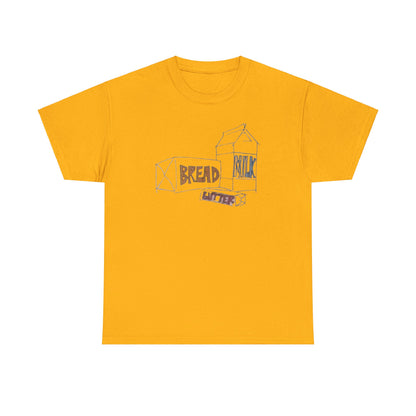 Bread Milk Butter Unisex Heavy Cotton Tee