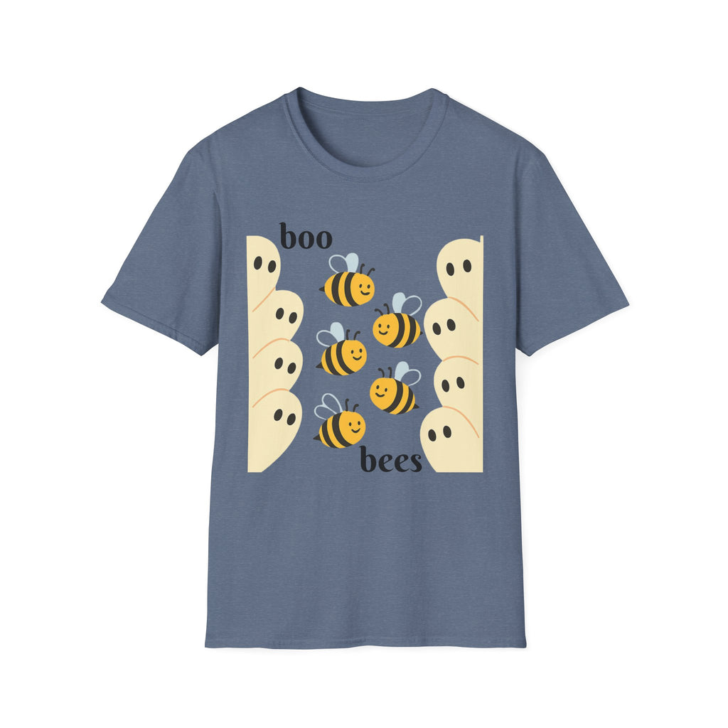 Boo Bees Ghost Halloween Costume Unisex Softstyle T-Shirt - Bee Lovers Gift, Spooky Shirt, Halloween Party, Funny Costume Tee, Cute Ghost