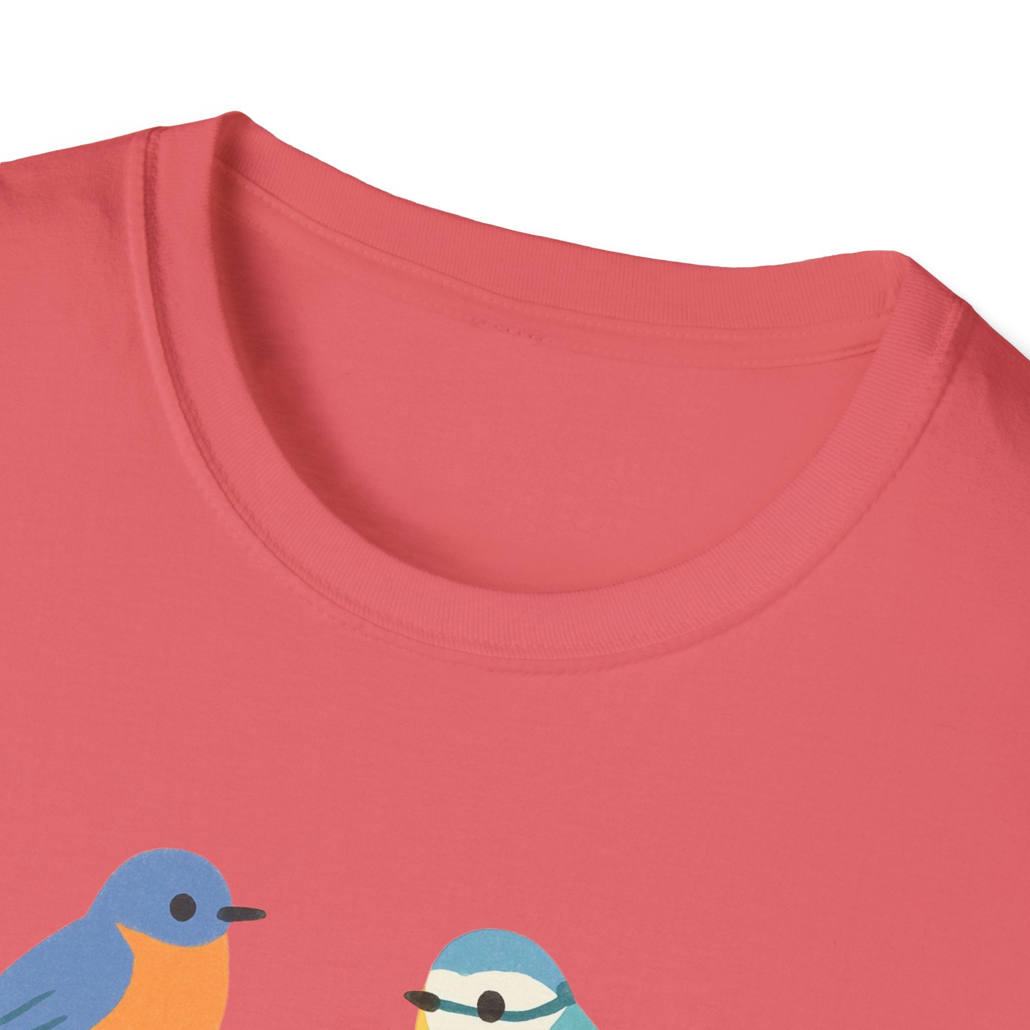 Bird Nerd Unisex Softstyle T-Shirt, Perfect for Bird Lovers, Nature Enthusiasts, Gift for Birdwatchers, Casual Wear,  Apparel bird gift