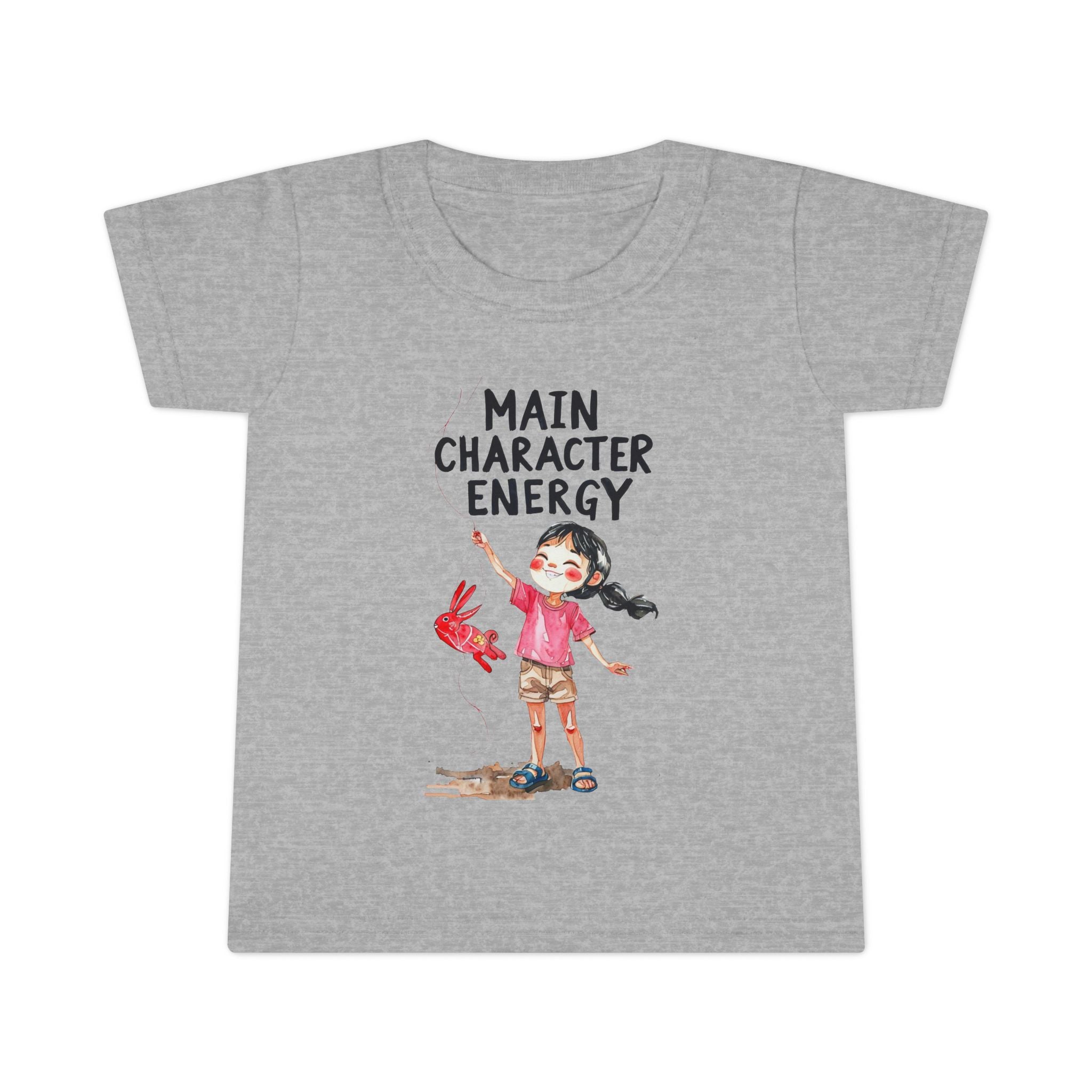 Main Character Energy Toddler T-Shirt, Playful Kids Tee, Birthday Gift, Children's Apparel, Cute Graphic Shirt