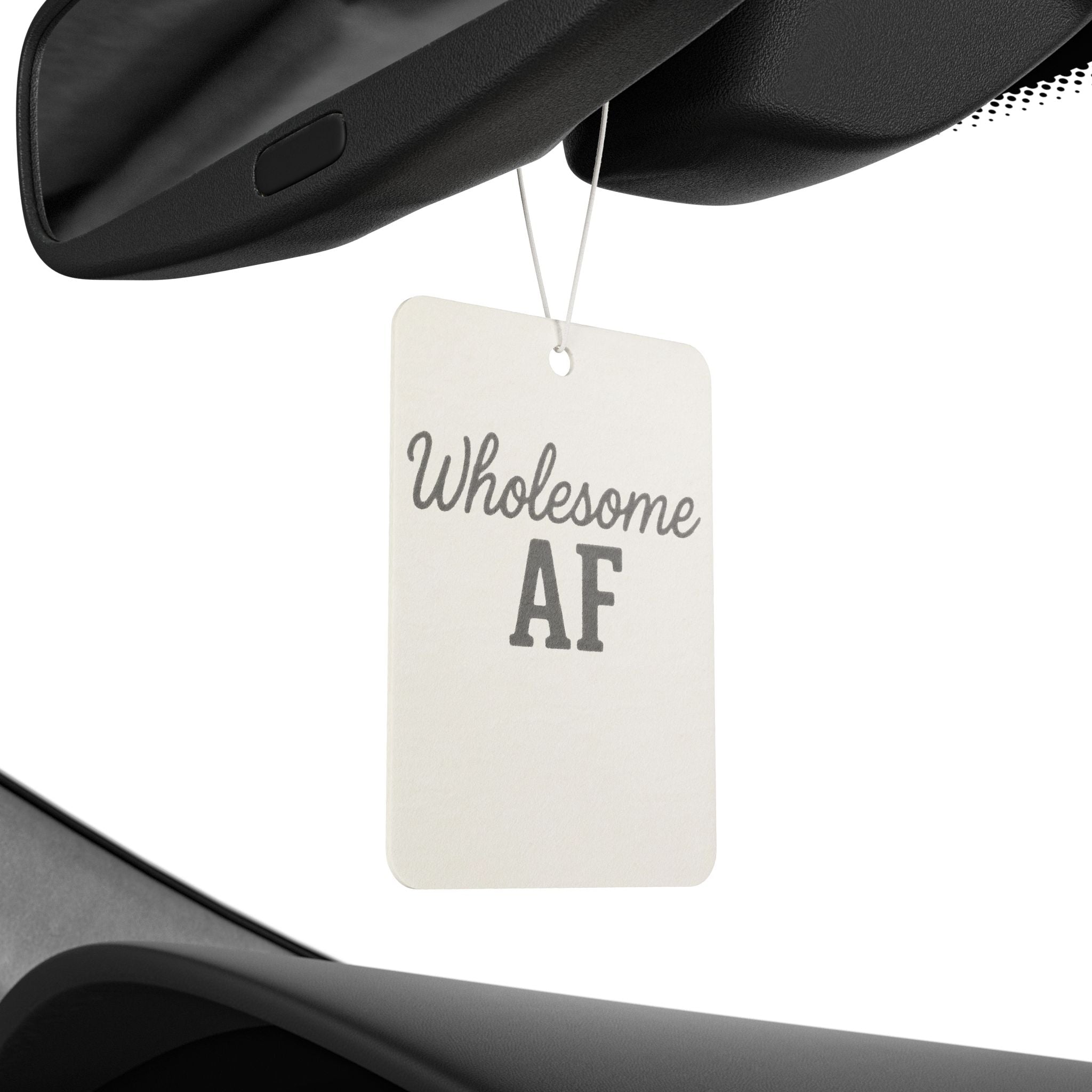 Funny Car Air Freshener — "Wholesome AF" Scented Hanging Air Freshener | Funny Gift for Friends & Drivers