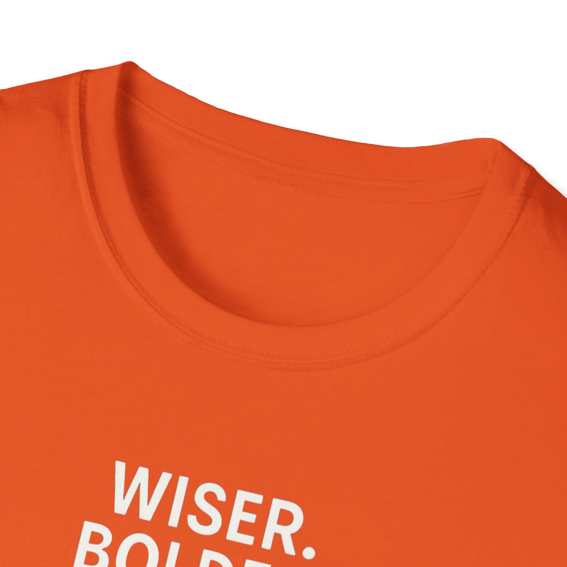 Menopause Transformation Unisex Softstyle T-Shirt, Wiser Bolder Hotter Literally, Hot Flash Tee, Gift for Women, Funny Menopausal Shirt