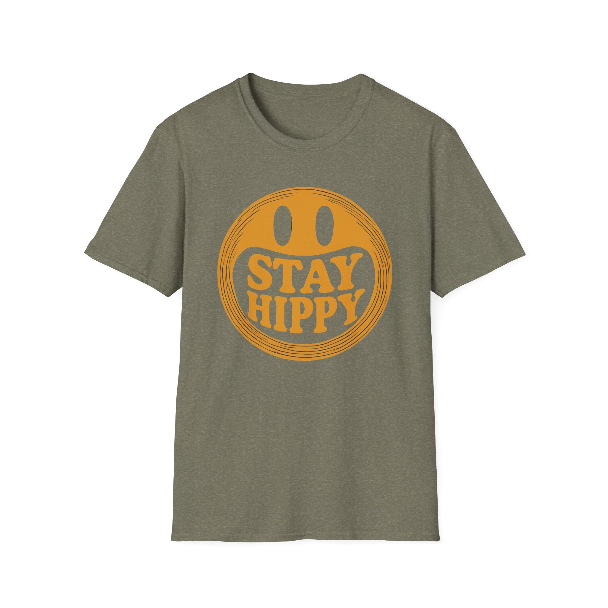 Stay Hippy Stay Happy Unisex T-Shirt, Hippie Graphic Tee, Positive Vibes Shirt, Bohemian Clothing, Festival Attire boho