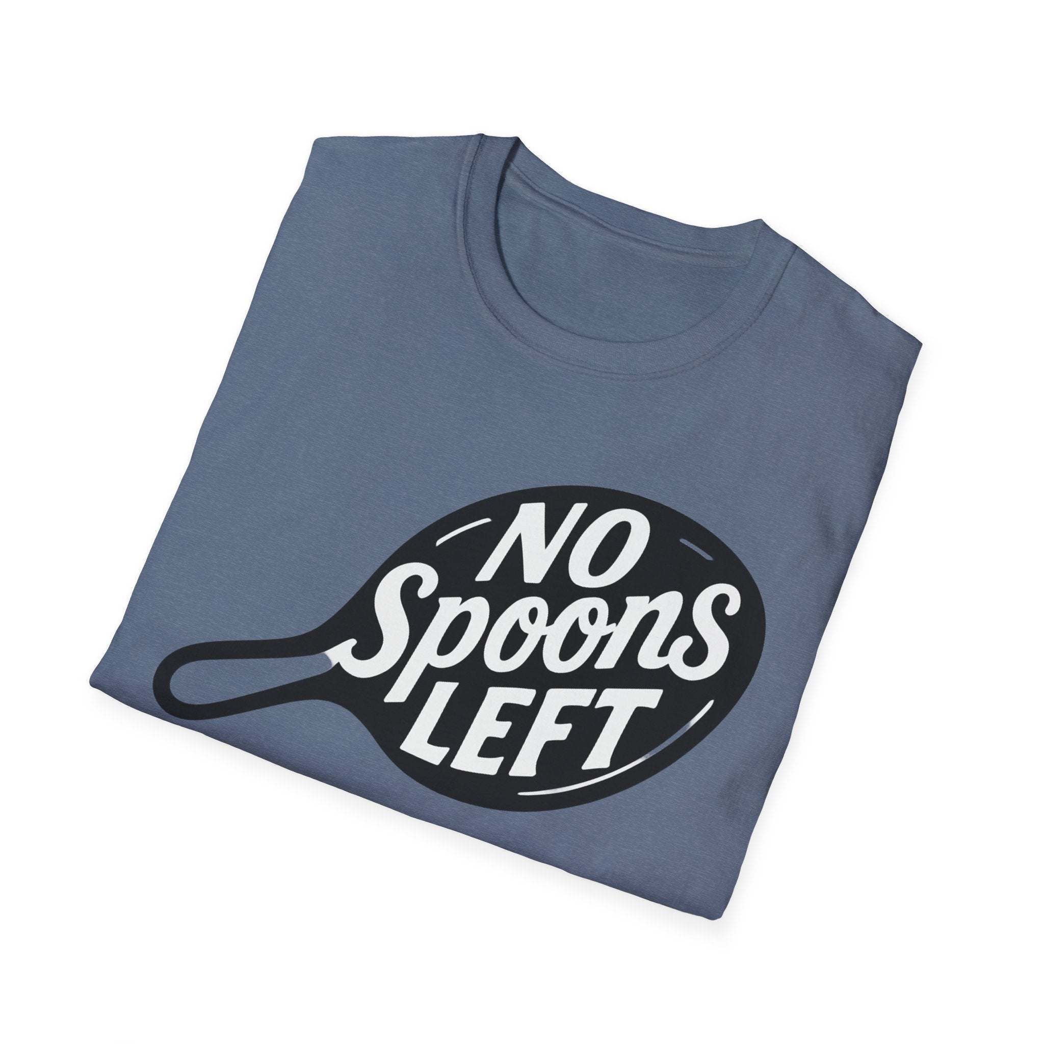 No spoons left chronic Illness Awareness Unisex Soft T-Shirt, Spoonie Shirt, Invisible Health Conditions Tee, Chronic Illness Support Top