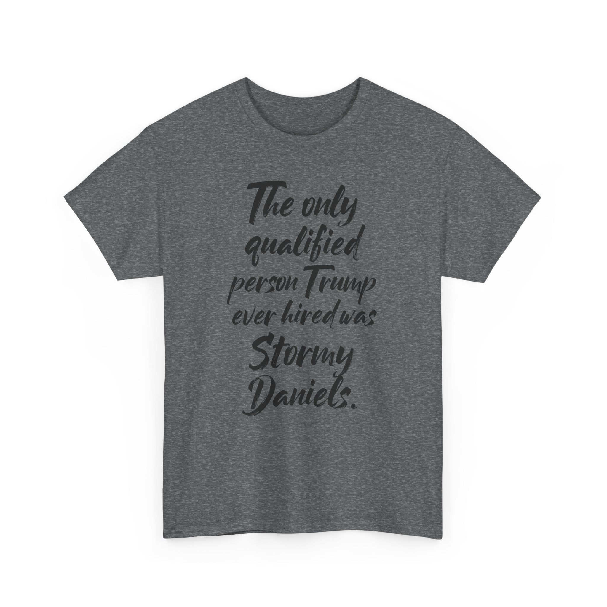 The only qualified person Trump ever hired was Stormy Daniels Anti-Trump Tee, Activist Apparel, Resist Clothing, Protest Shirt
