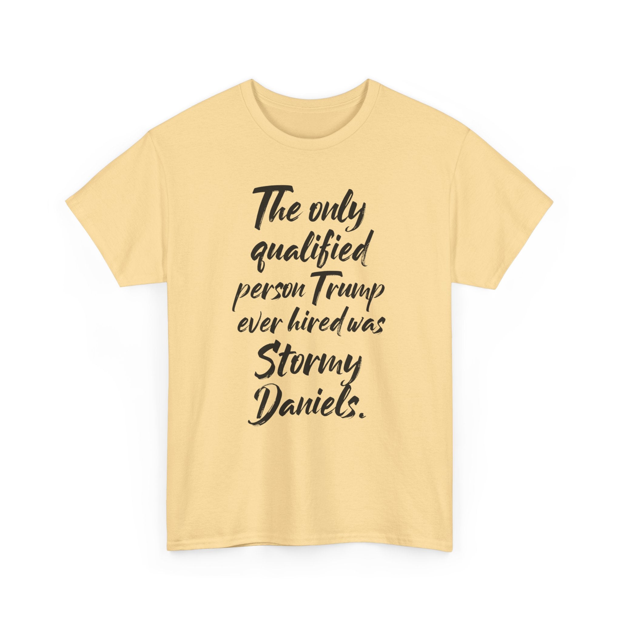 The only qualified person Trump ever hired was Stormy Daniels Anti-Trump Tee, Activist Apparel, Resist Clothing, Protest Shirt