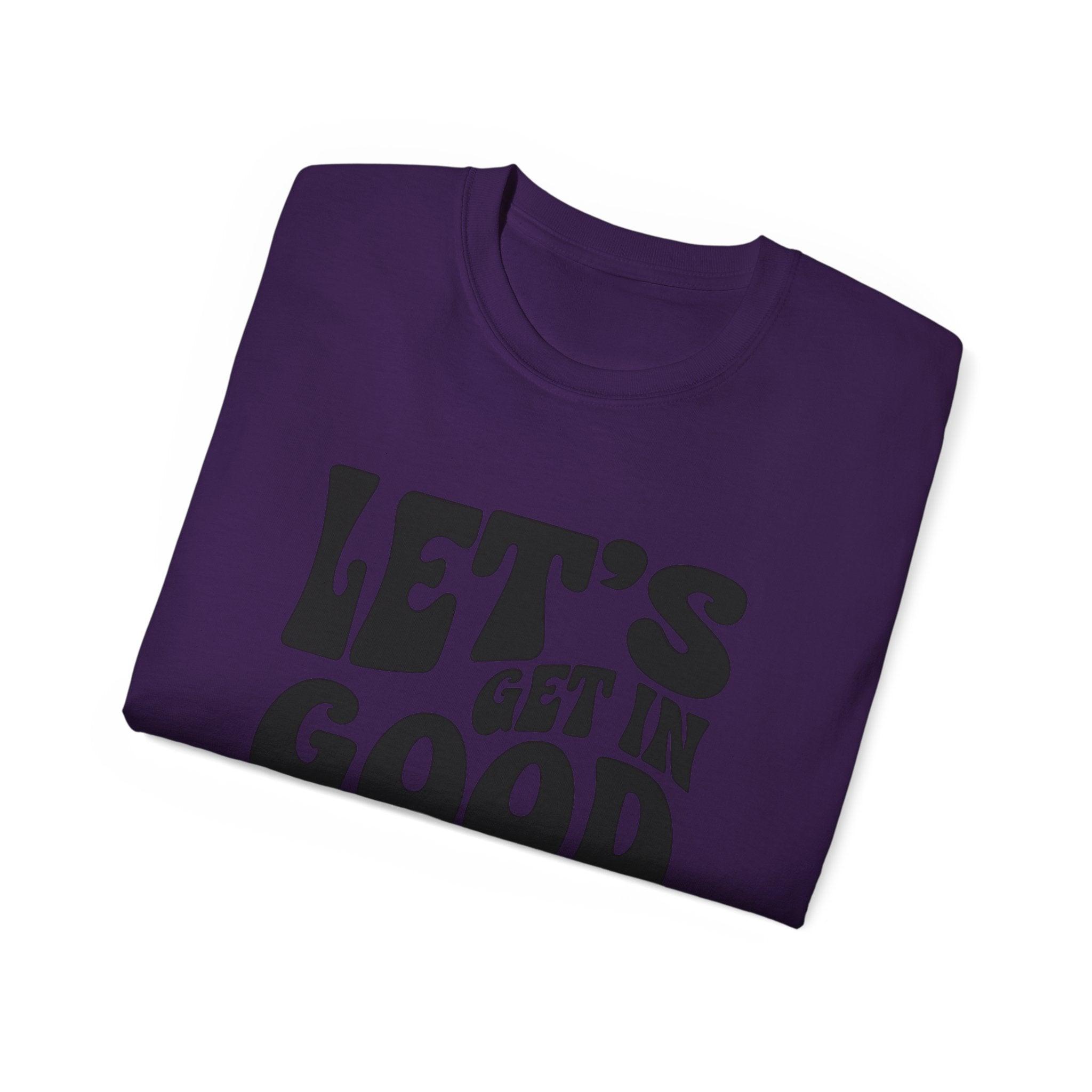 Vintage-Inspired Unisex Tee - 'Let's Get in Good Trouble' T-Shirt, Fun Gift for Activists, Casual Wear, Birthday, Everyday, Statement Shirt