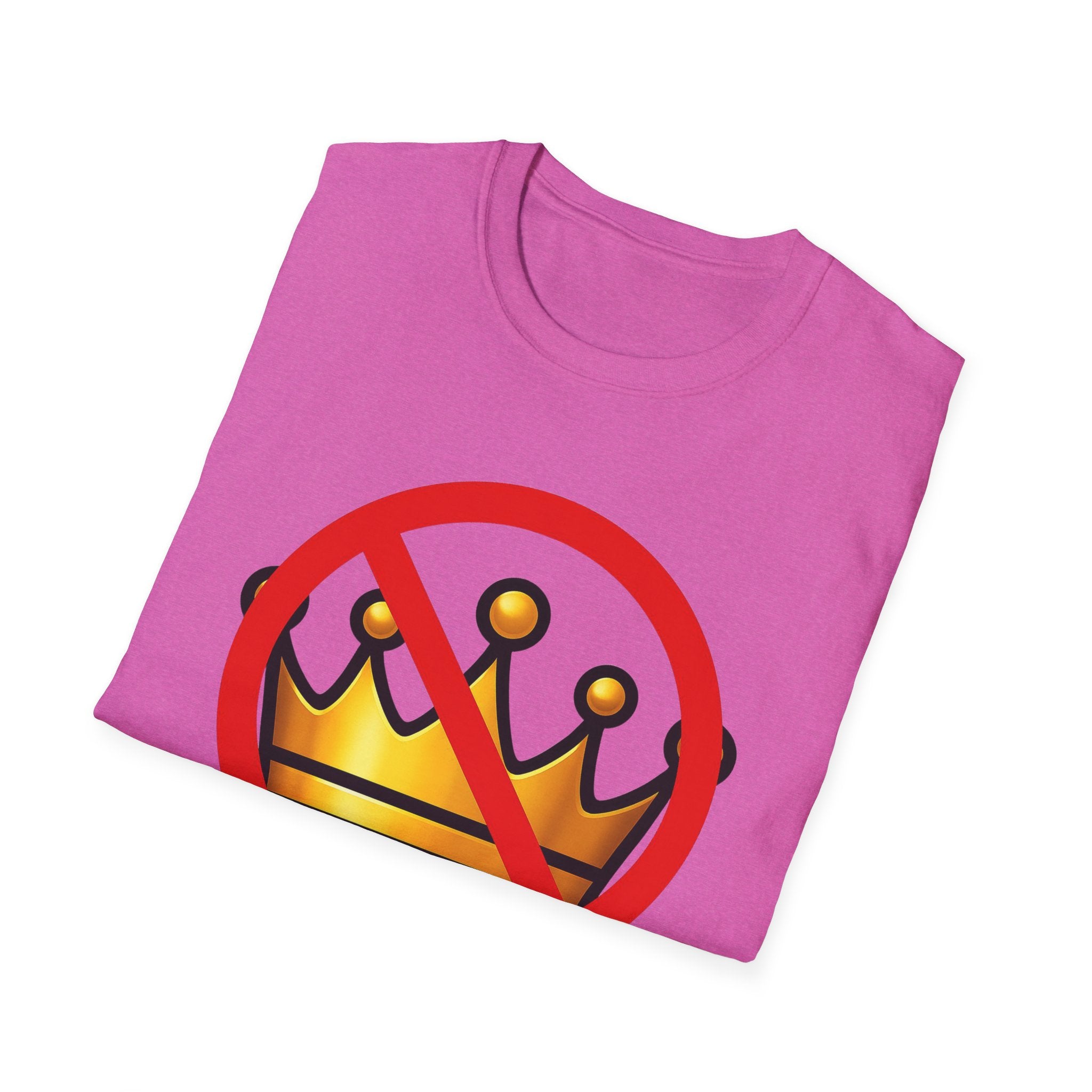 No Kings Anti Trump Protest Activist Unisex Softstyle T-Shirt, Resist Gift, June 14 Social Justice Tee, Activism Apparel, Political