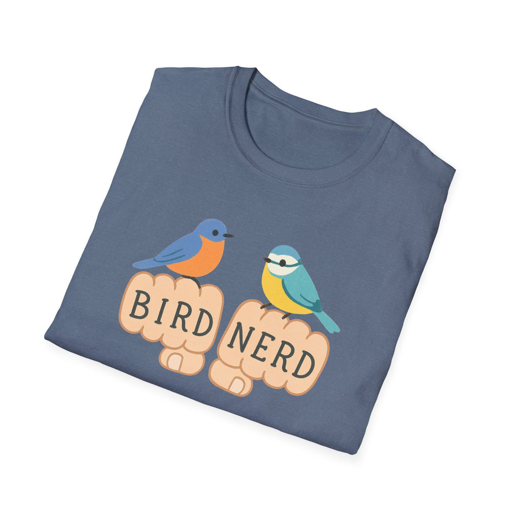 Bird Nerd Unisex Softstyle T-Shirt, Perfect for Bird Lovers, Nature Enthusiasts, Gift for Birdwatchers, Casual Wear,  Apparel bird gift