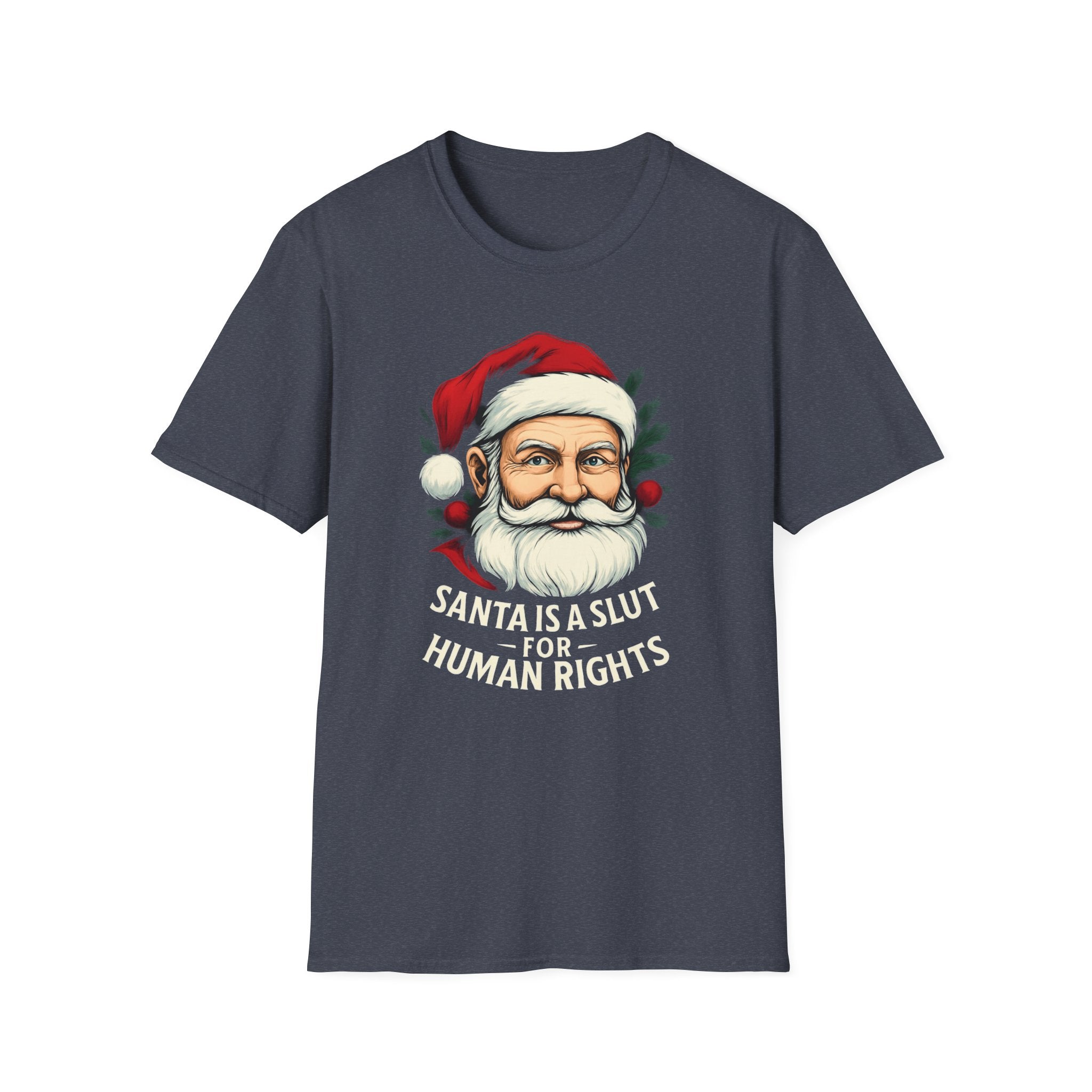Political Santa loves Human Rights Unisex T-Shirt Christmas gift