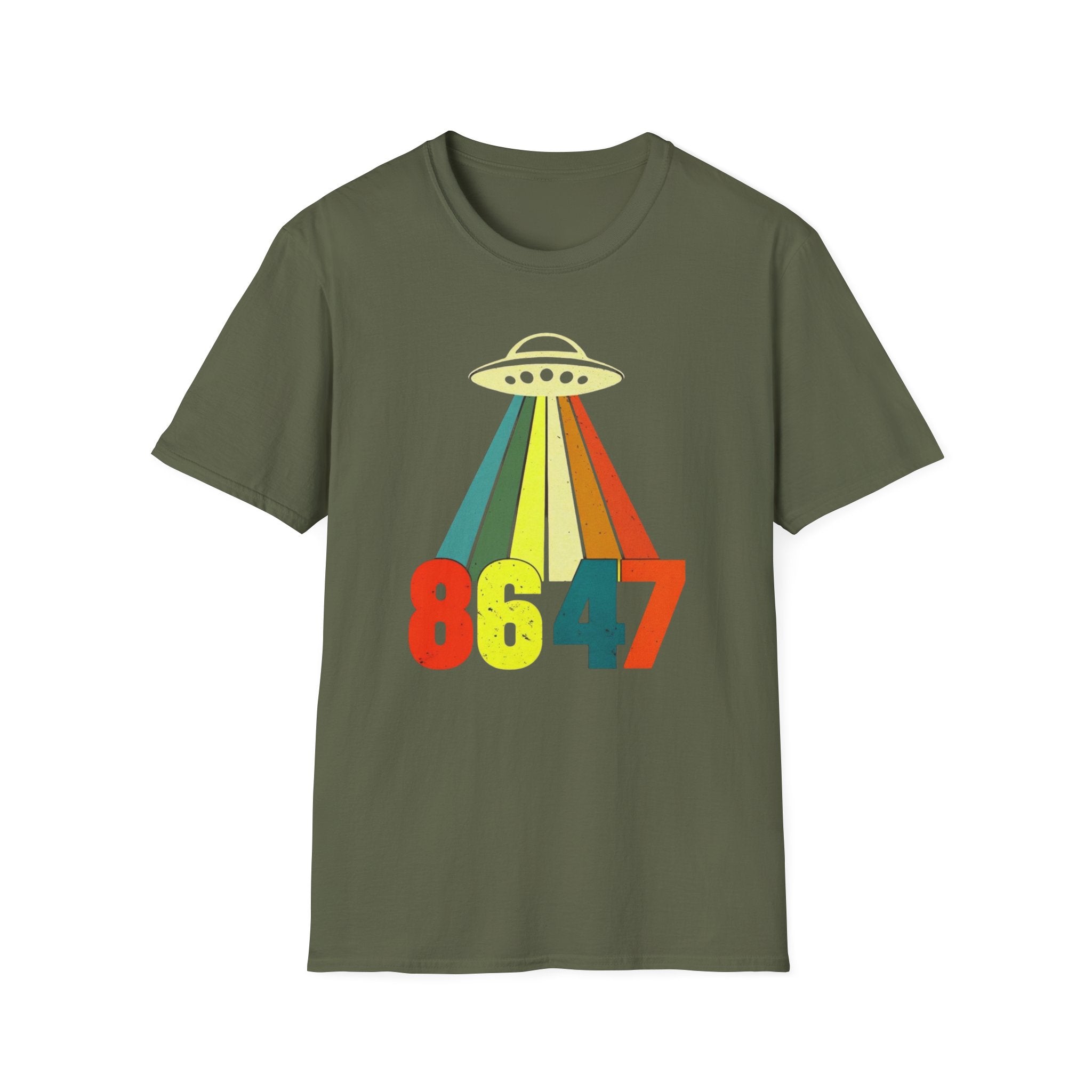 UFO Alien Anti Trump Protest Softstyle T-Shirt, Political Activist Tee, Social Justice Shirt, Protester Gift, Activism Apparel