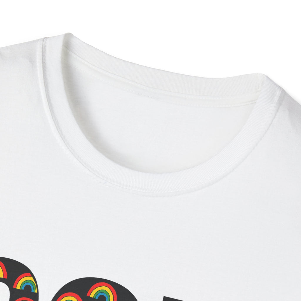 Rainbow God Had Two Dads LGBTQ Unisex Softstyle T-Shirt, Pride Tee, Social Justice Shirt, Anti Trump Top, LGBTQ Equality Clothing