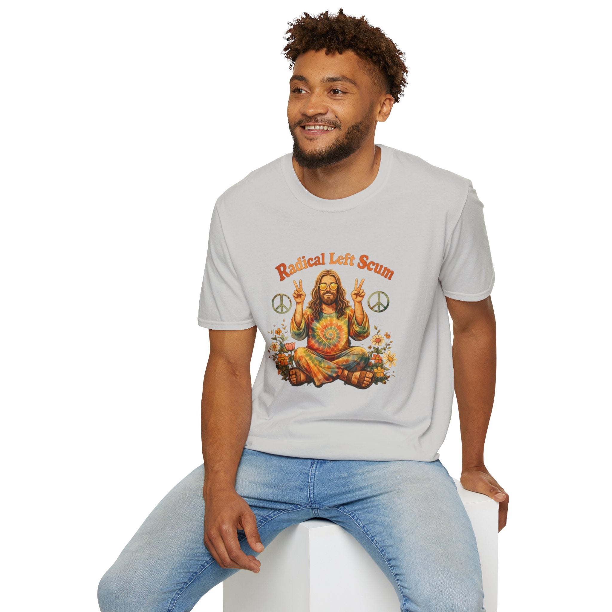 Radical Left Scum Hippie Peace Meditation T-Shirt