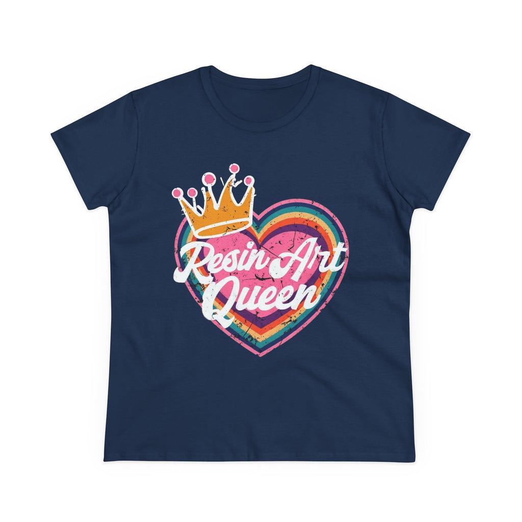 Resin Art Queen Tee - Fun, Colorful Cotton Shirt for Art Lovers, Gifts, Festivals, Home Parties, Creative Outfits