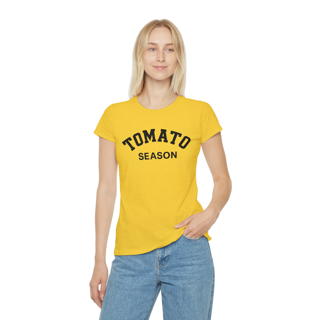 Tomato season Gardening T-Shirt, Tomato Season Shirt, Women's Iconic Tee, Farming Top, Vegetable Garden Apparel