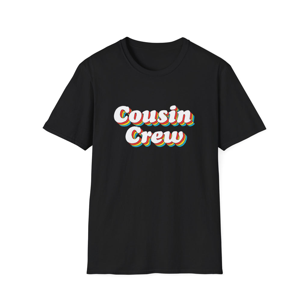 Cousin Crew Unisex T-Shirt - Family Reunion Shirt, Christmas photo gift shirt retro vibe