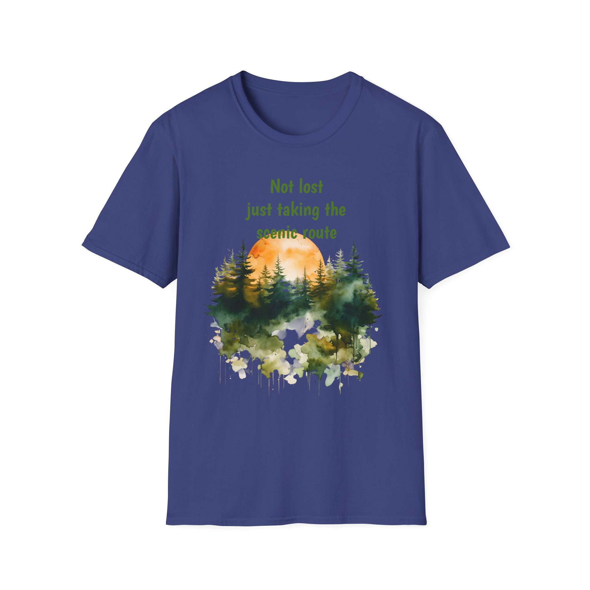 Not Lost just taking the scenic Rt Nature Lover Shirt, Unisex Scenic Route Tee, Adventure Apparel, Gift for Hikers, Outdoor Enthusiast Shirt