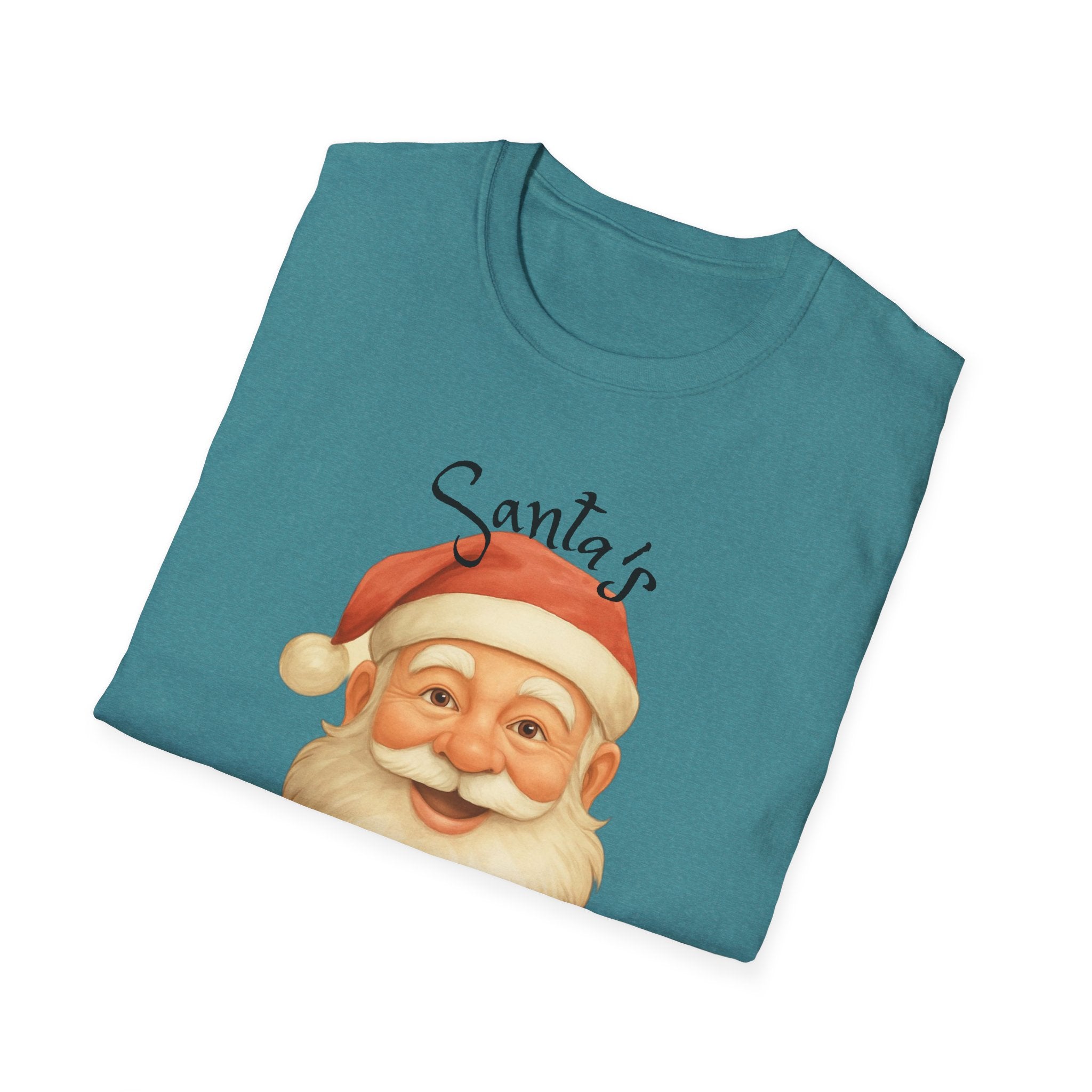 Santa Nurse Christmas T-Shirt, Santa's Favorite Nurse Top, Holiday Gifts for Nurses, Unisex Tee, RN Shirt, Healthcare Worker Apparel