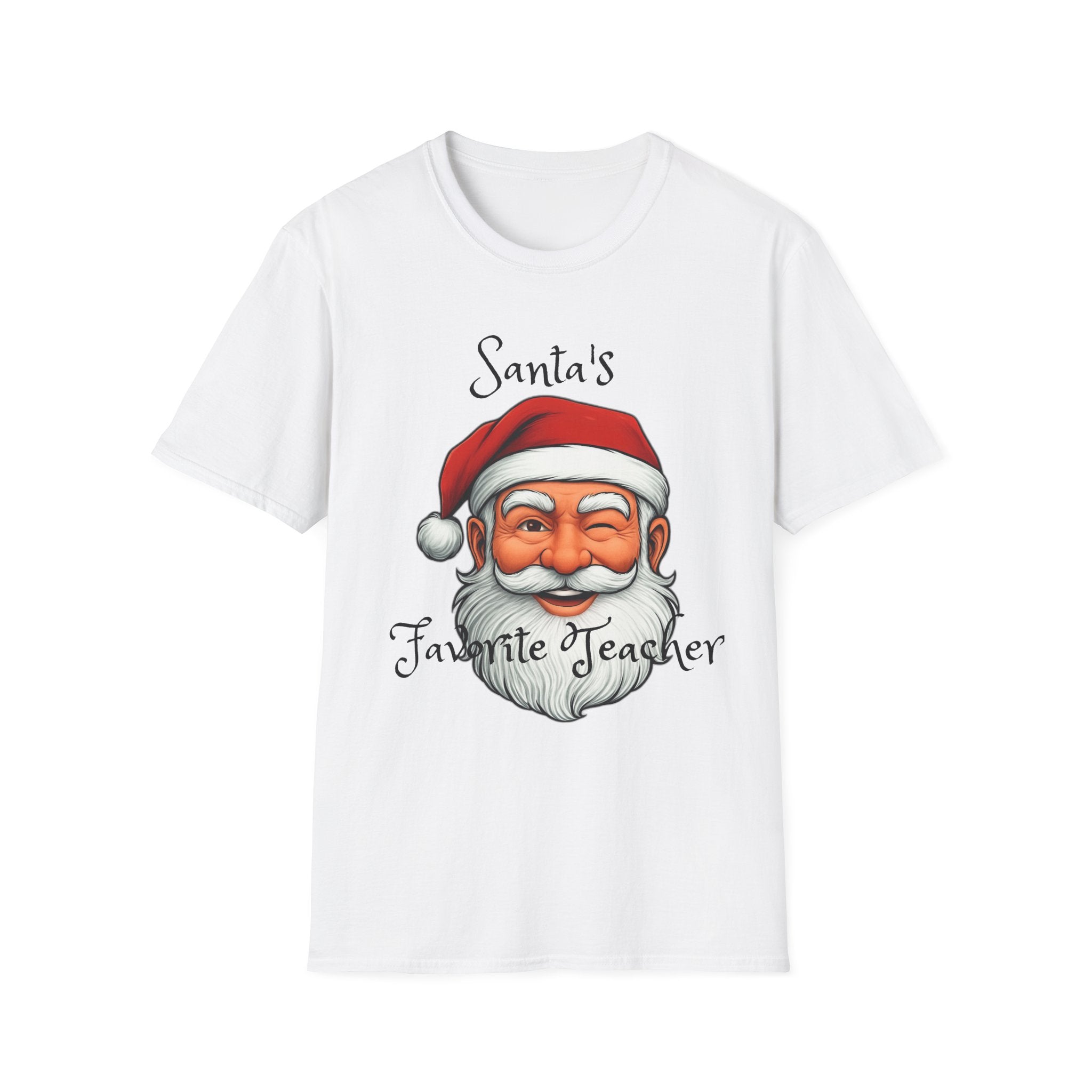 Christmas Teacher Gifts, Santa's Favorite Teacher Tee, Holiday School Apparel, Teacher Appreciation Shirt, Teacher Christmas Present, Unisex