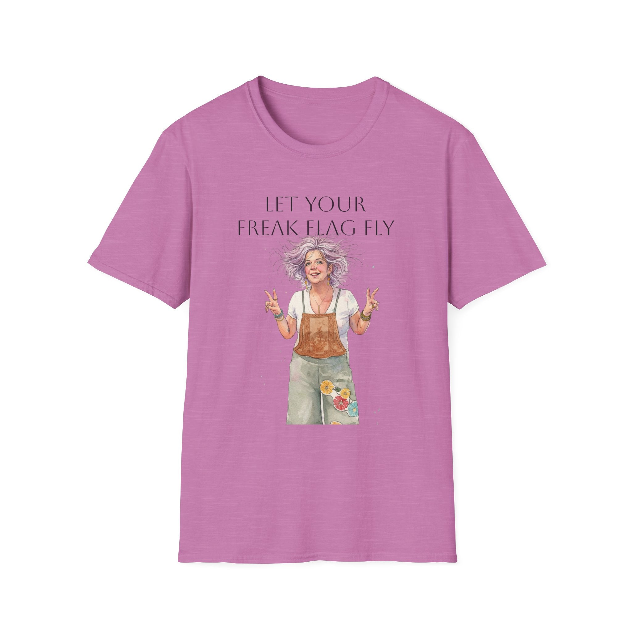 T‑Shirt — "Let Your Freak Flag Fly" Boho Artist Graphic Tee