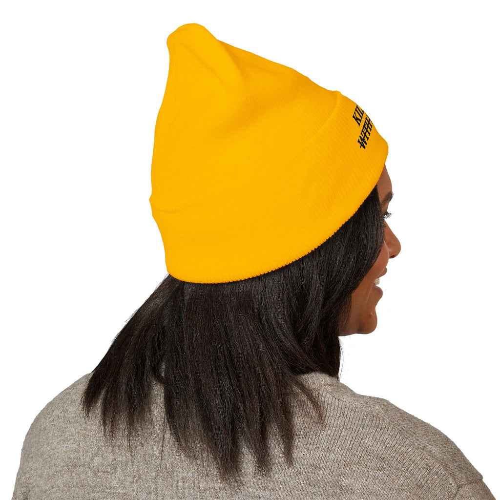 Kill Them With Kindness Embroidered Beanie — Classic Cuffed Beanie