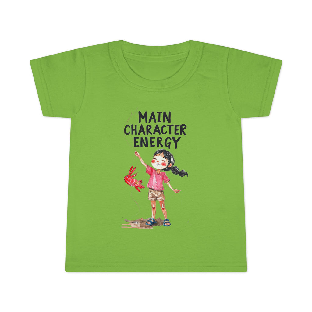 Main Character Energy Toddler T-Shirt, Playful Kids Tee, Birthday Gift, Children's Apparel, Cute Graphic Shirt