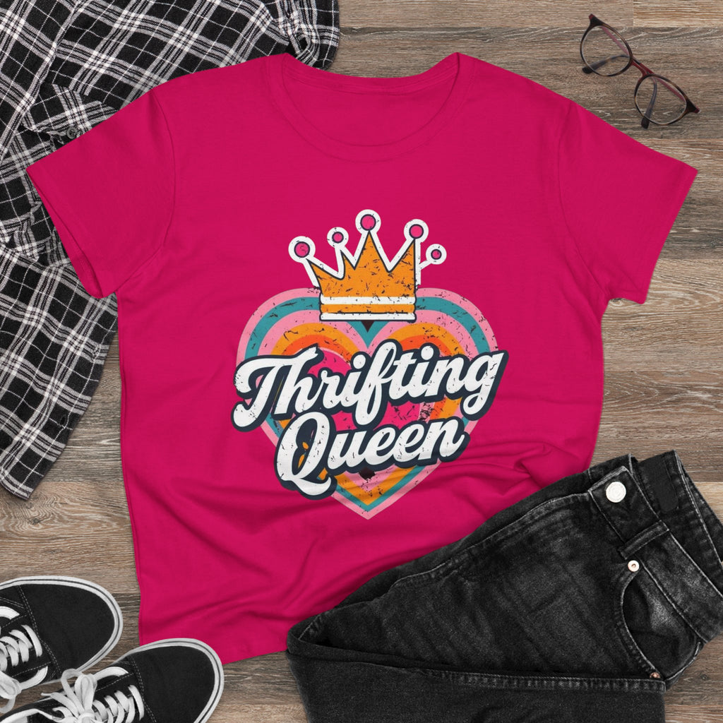T-Shirt, Thrifting Queen, Upcycle, Recycle, Reuse, Vintage, Women's Tee Shirt