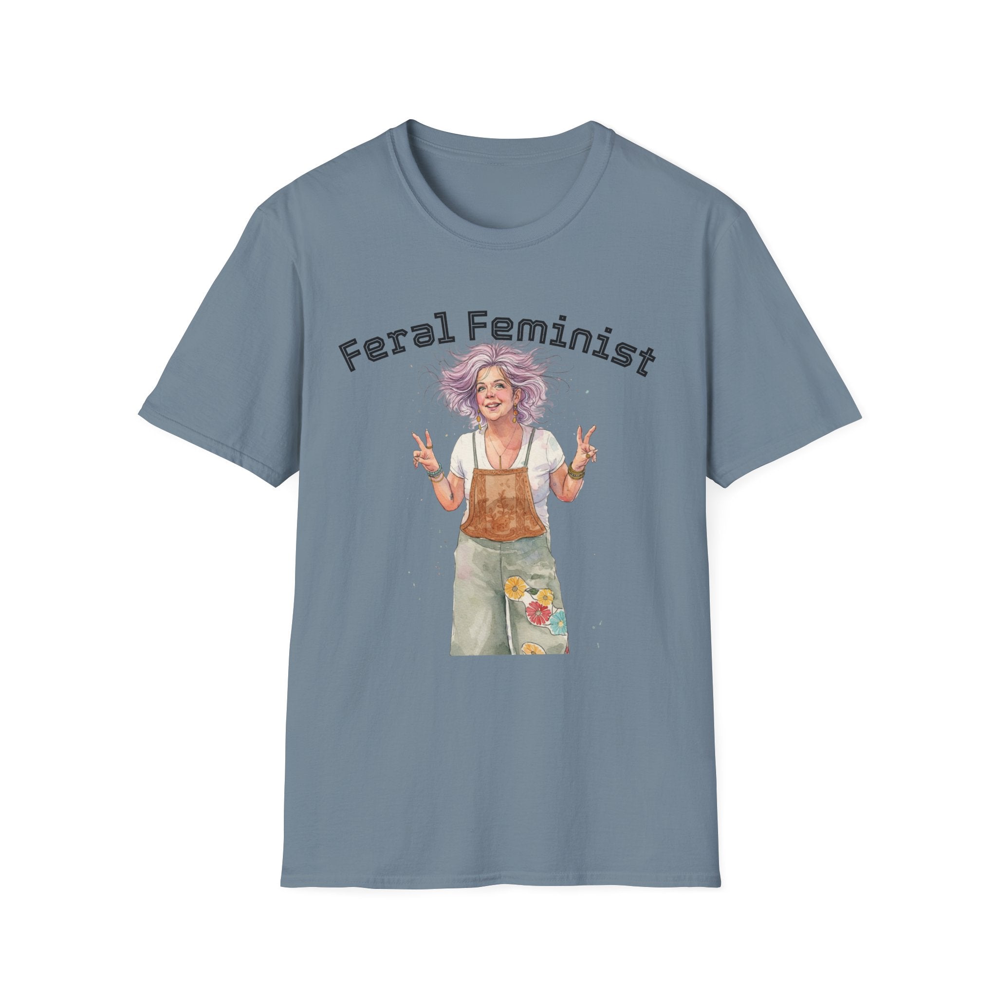 Feral Feminist Boho T-Shirt — Hippie Feminist Graphic Tee
