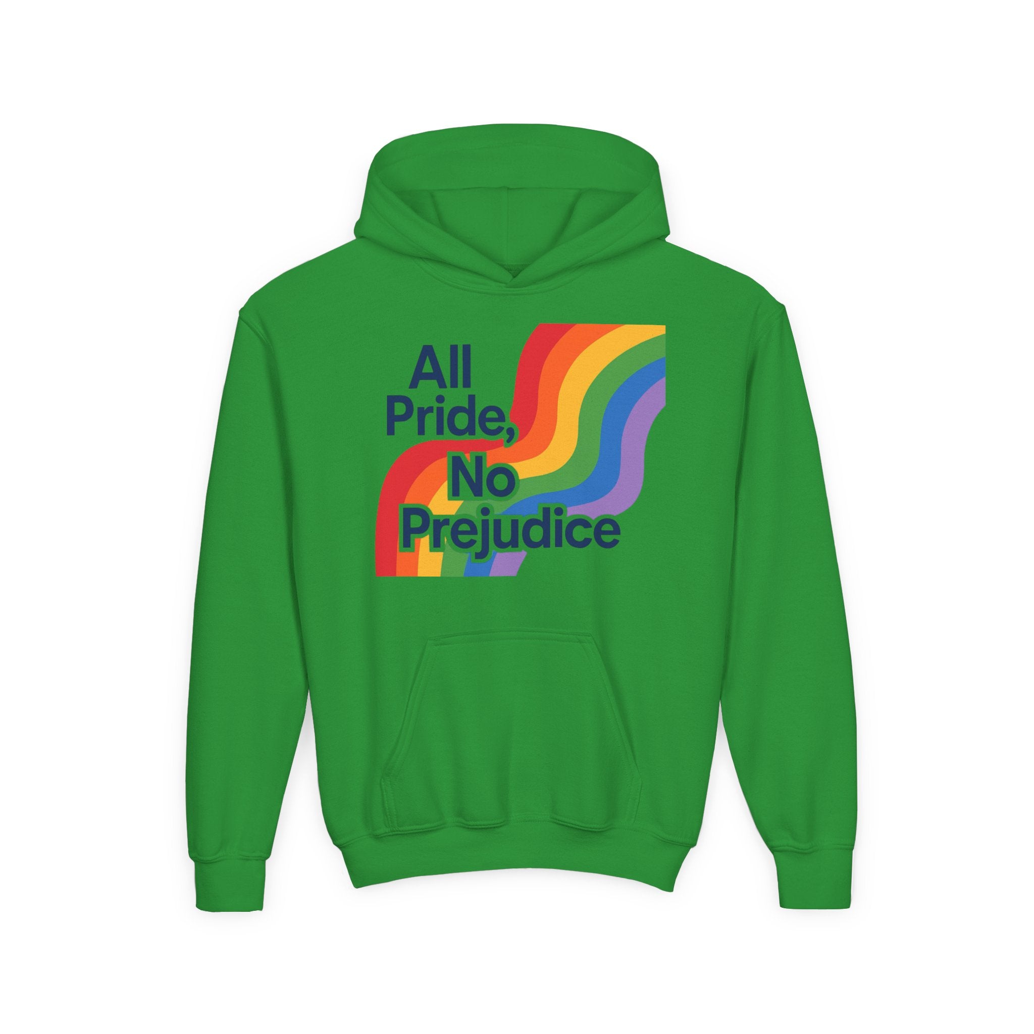 Pride-Themed Youth Hoodie - All Pride, No Prejudice, LGBTQIA+ Apparel, Comfortable Sweatshirt, Gift for Pride Day, Inclusive Fashion, [...]