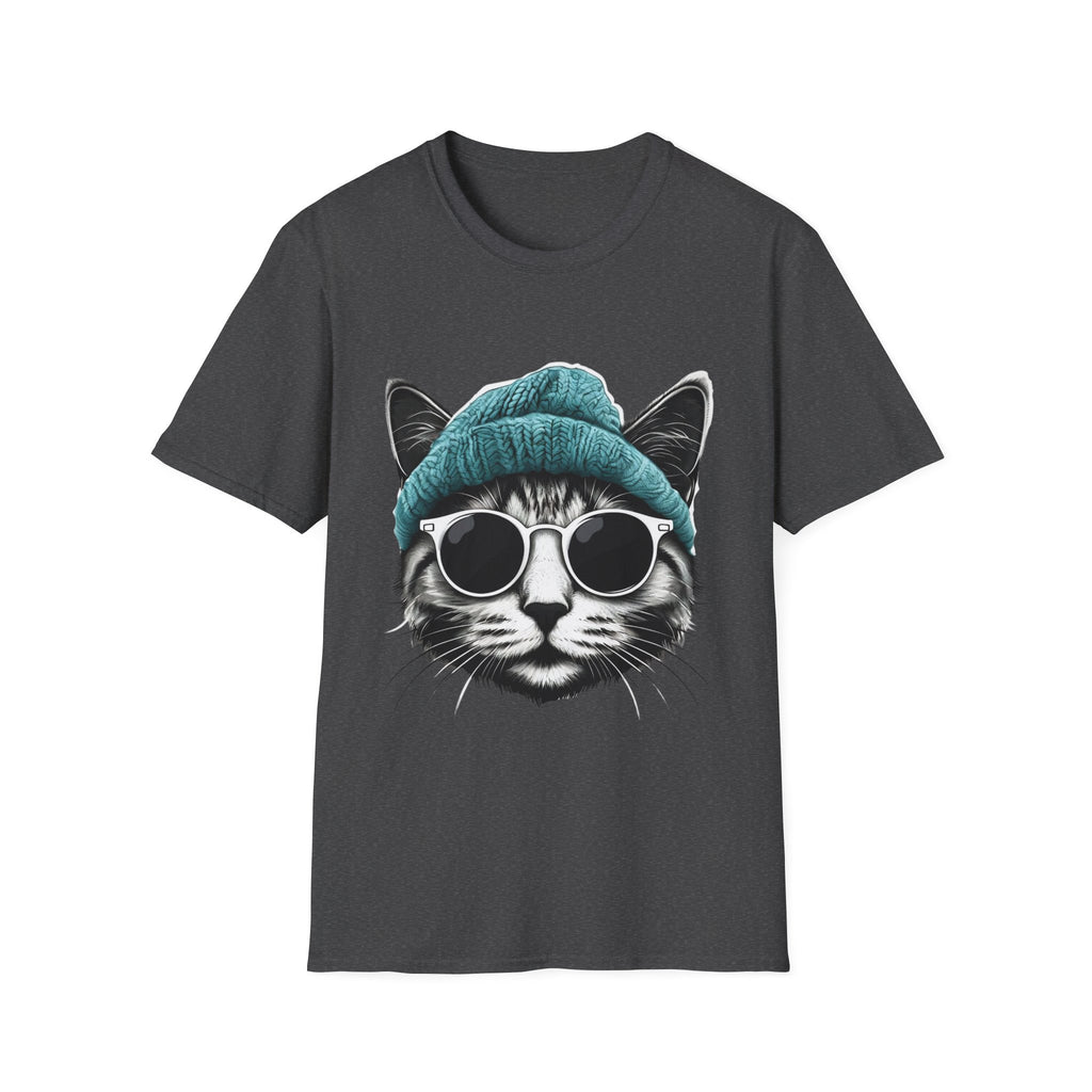 Cool cat with a Knit Cap Cat lovers gift unisex tshirt