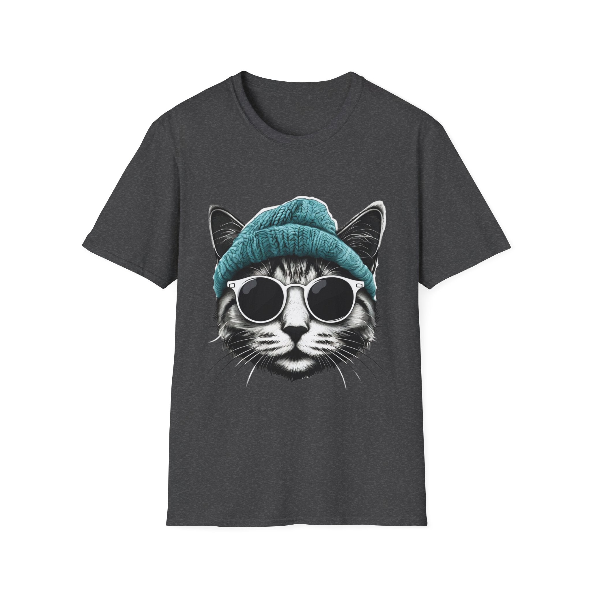 Cool cat with a Knit Cap Cat lovers gift unisex tshirt