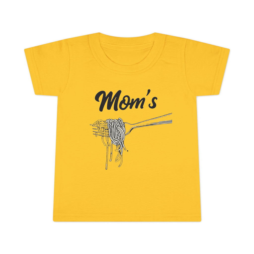 Messy Kid Toddler T-shirt, Mom's Spaghetti Baby Shirt, Fun Kids Clothes, Cute Child Tee, Funny Children's Apparel