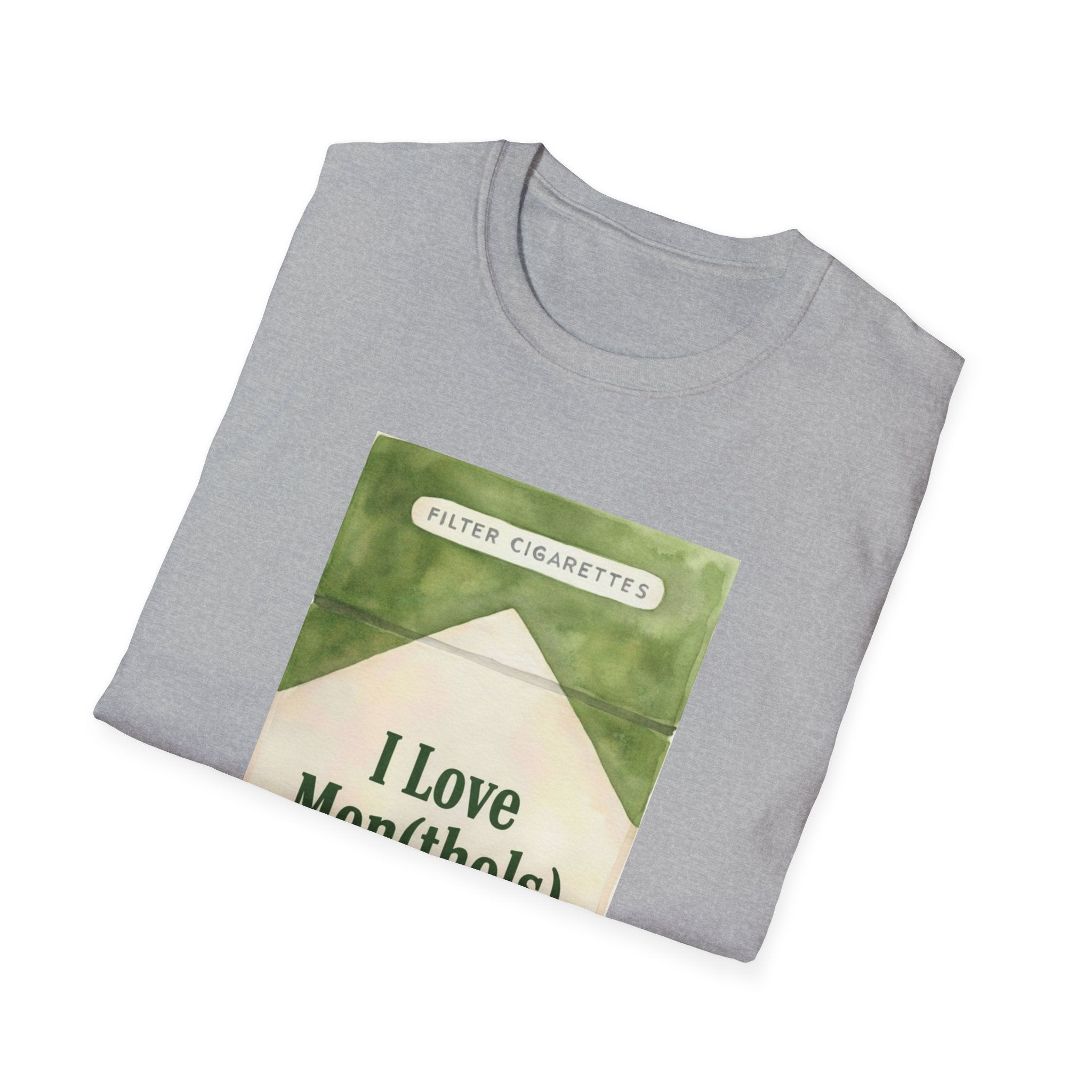 I Love Men(thols) Retro Cigarette Pack Graphic T-Shirt
