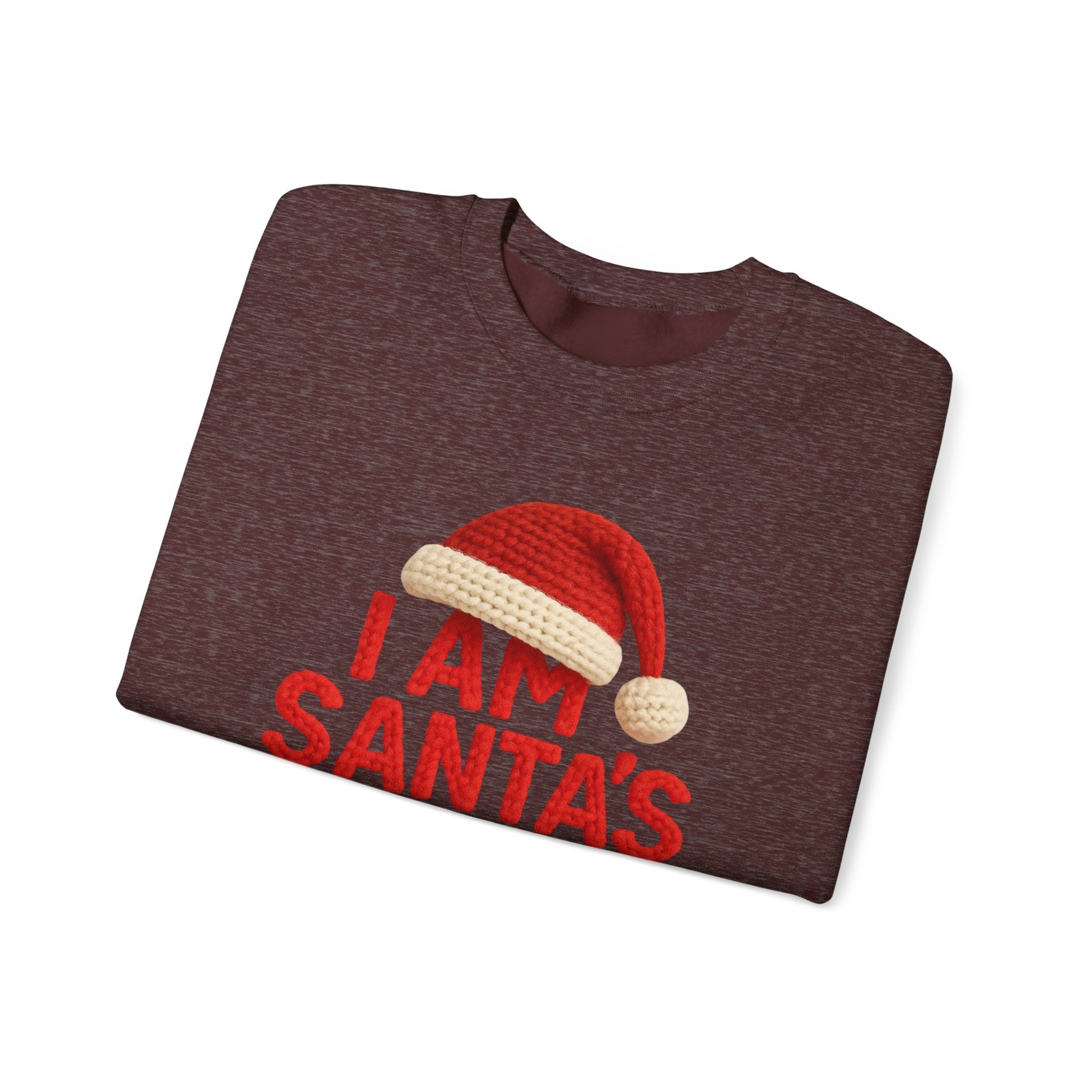 Christmas Sweatshirt - "I Am Santa's Favorite" Festive Crewneck printed