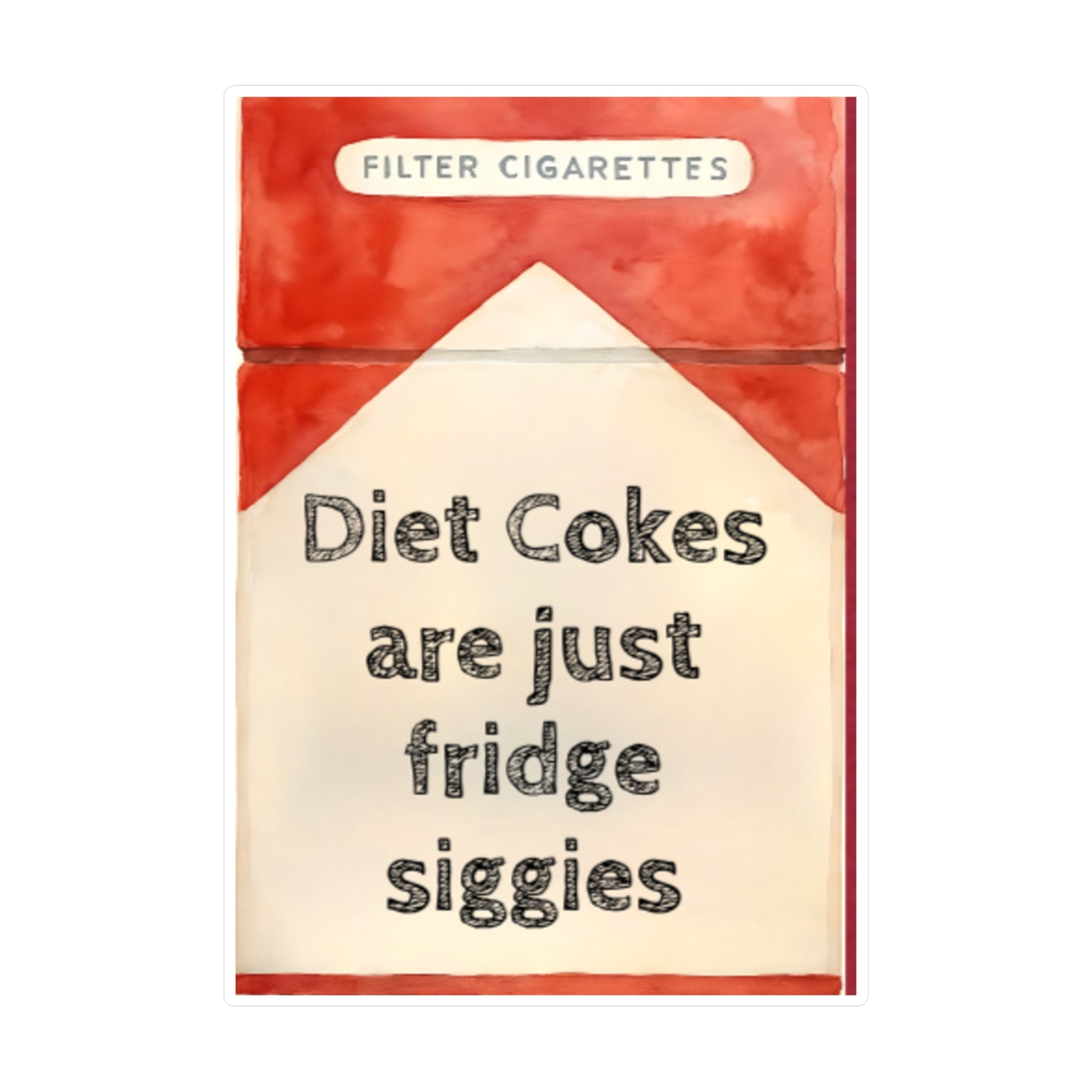 Vinyl Decal Stickers - Diet Coke Fridge Siggies, Laptop Decals, Water Bottle Decor, Car Window Stickers, Phone Case Accessories