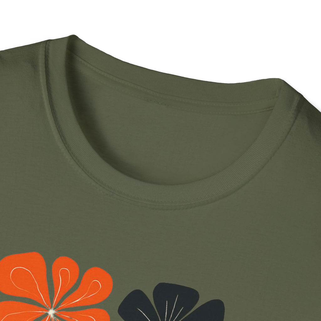 Raising wild flowers, one tantrum at a time Mom Life Unisex Softstyle T-Shirt, Gifts for Toddler Moms, Raising Wildflowers, floral  Apparel