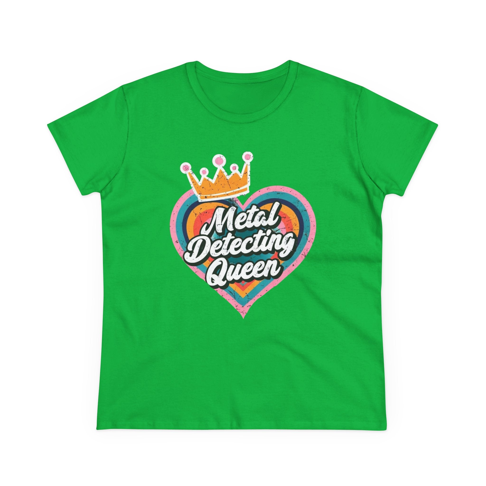 Metal Detecting Queen T-Shirt, Fun Tee for Hobbyists, Gift for Treasure Hunters, Everyday Casual Wear, Perfect for Outdoors