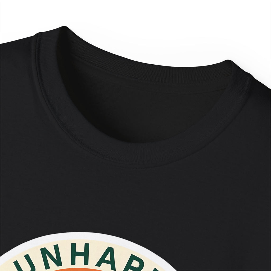 Unisex Tee for Campers: Unhappy Wanderer Adventure Gift Shirt, Hiking Outdoor Camping Apparel, Outdoorsy Nature Lover Top, Wanderlust Tee,