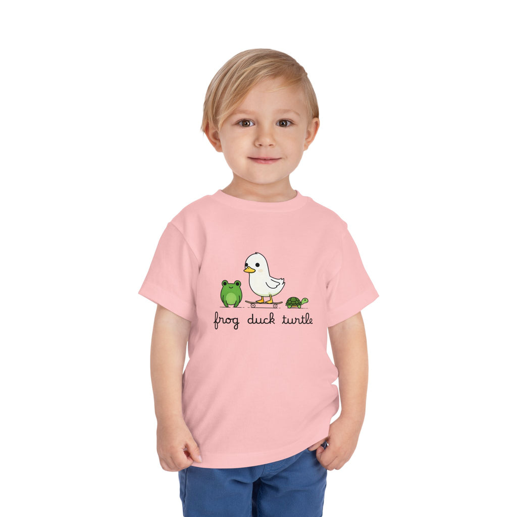 FDT Protest Human Rights Frog Duck Turtle Design - Kids Activism Shirt, Social Justice Top, Youth Equality Tee, Protest Animal