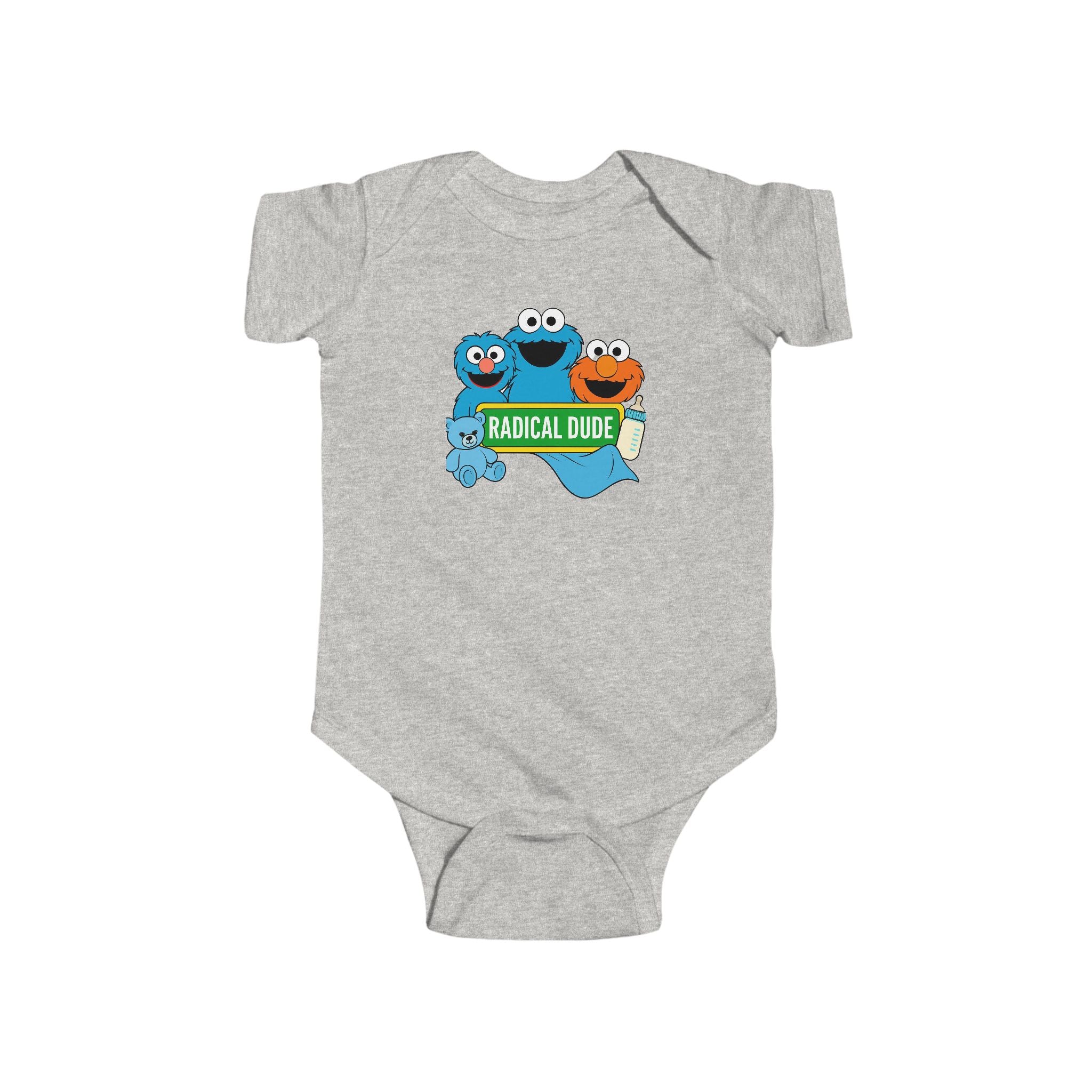 Infant Bodysuit, Adorable Radical Dude Baby Gift Nostalgic Puppets Political Humor Christmas, Romper, Funny Baby Onesie, Cute Newborn