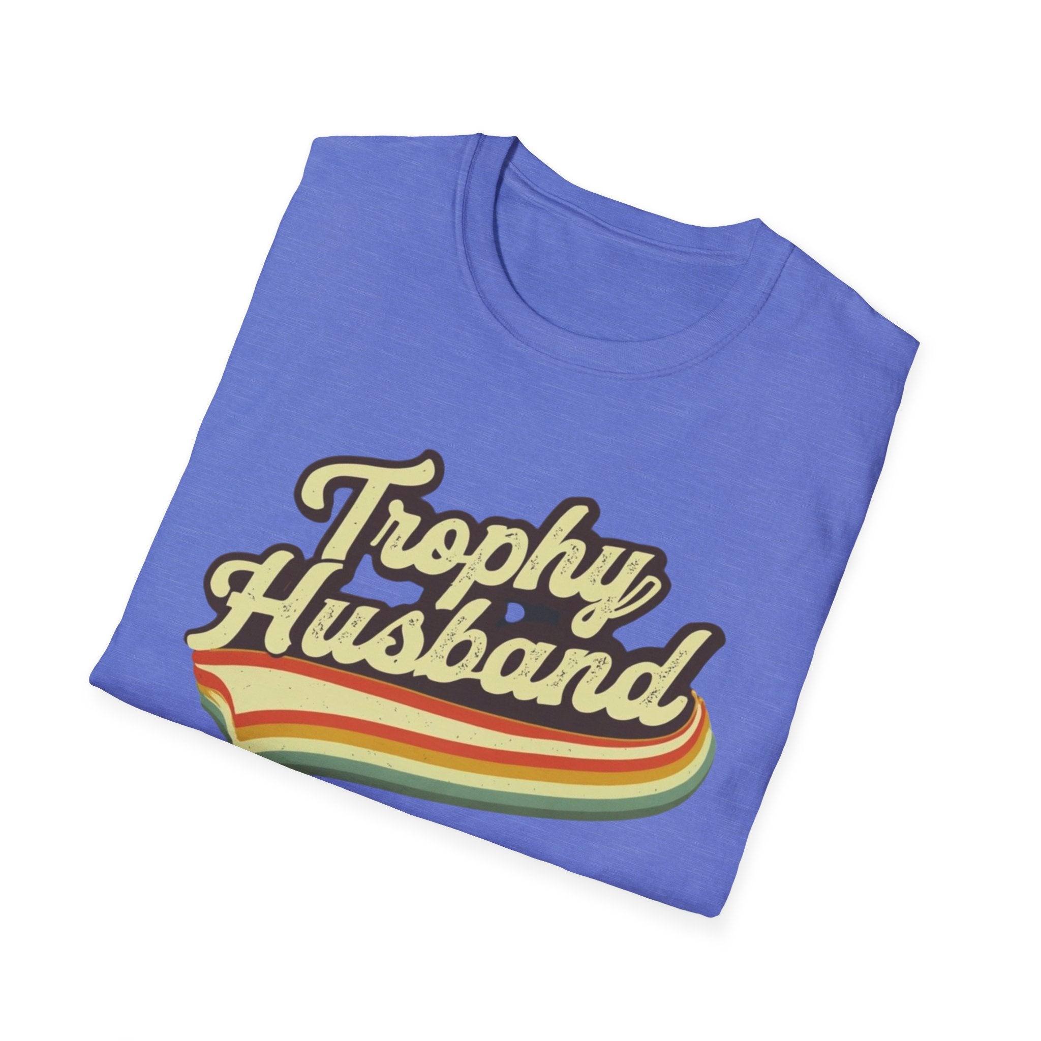 Funny Trophy Husband Unisex Softstyle T-Shirt, Husband Gift, Funny Tee, Husband Shirt, Men's Graphic Tee, Best Husband Ever Shirt