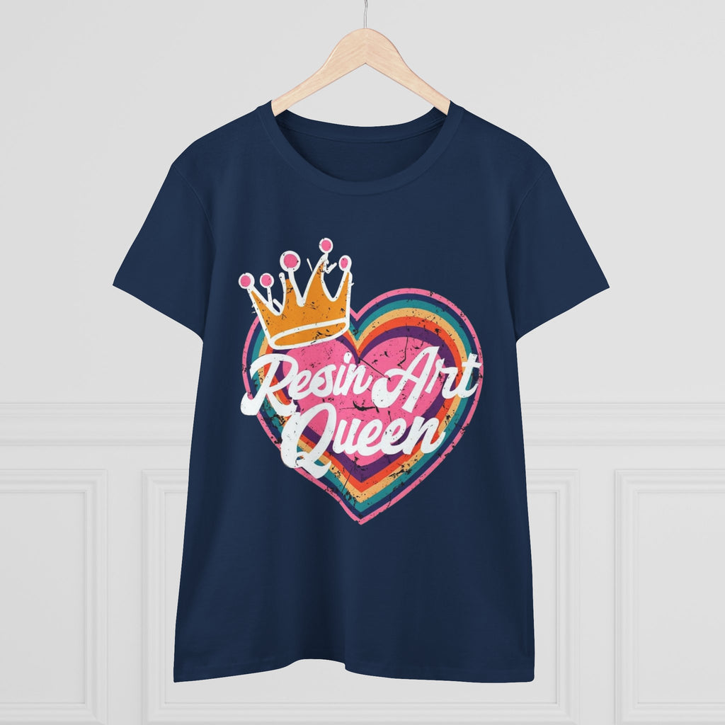 Resin Art Queen Tee - Fun, Colorful Cotton Shirt for Art Lovers, Gifts, Festivals, Home Parties, Creative Outfits