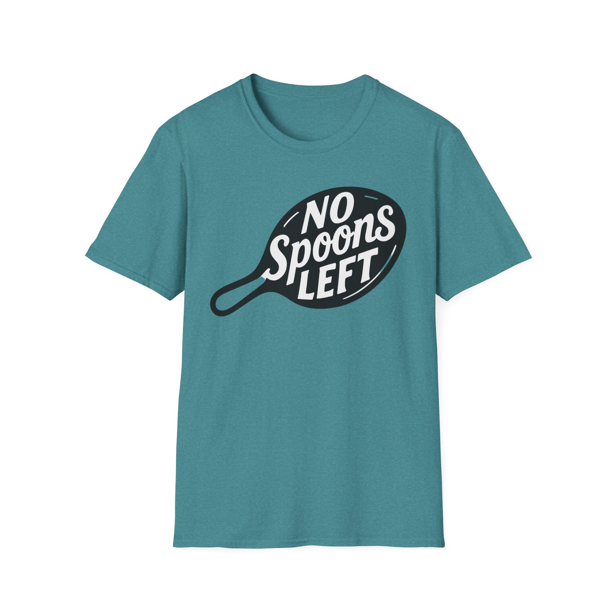 No spoons left chronic Illness Awareness Unisex Soft T-Shirt, Spoonie Shirt, Invisible Health Conditions Tee, Chronic Illness Support Top